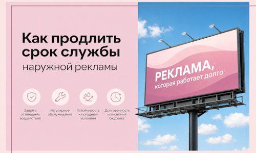 Как продлить срок службы наружной рекламы в  Черногорске