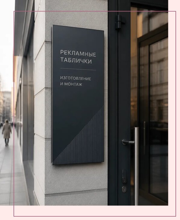 Рекламные таблички в Черногорске по цене от 4593 р. | Аванза-Чрн