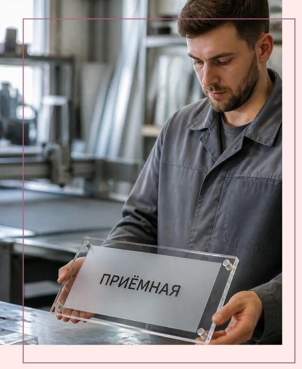 Таблички из оргстекла на заказ в Черногорске от 3981 р. | Аванза-Чрн